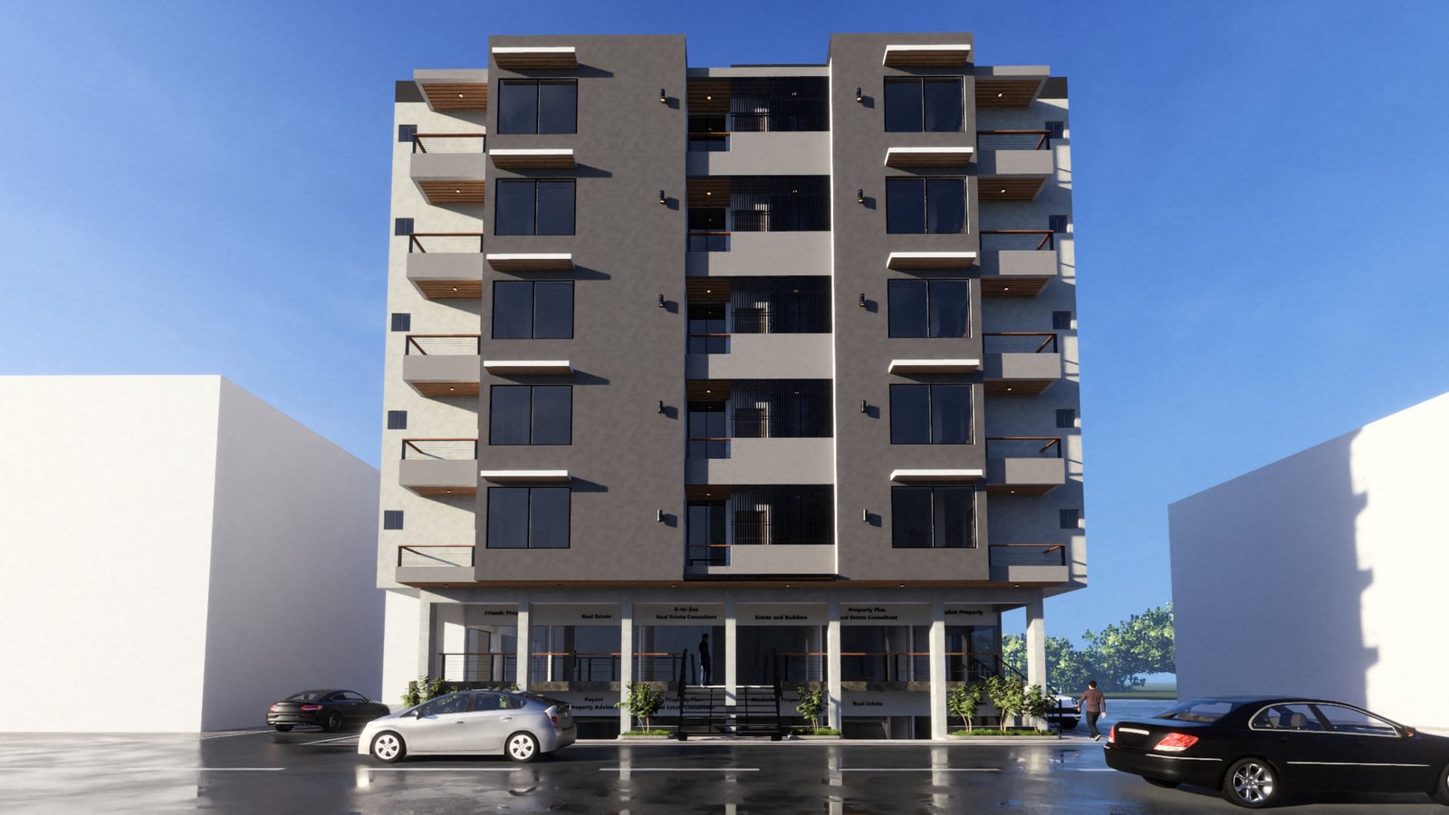 Typical residential floor isometric